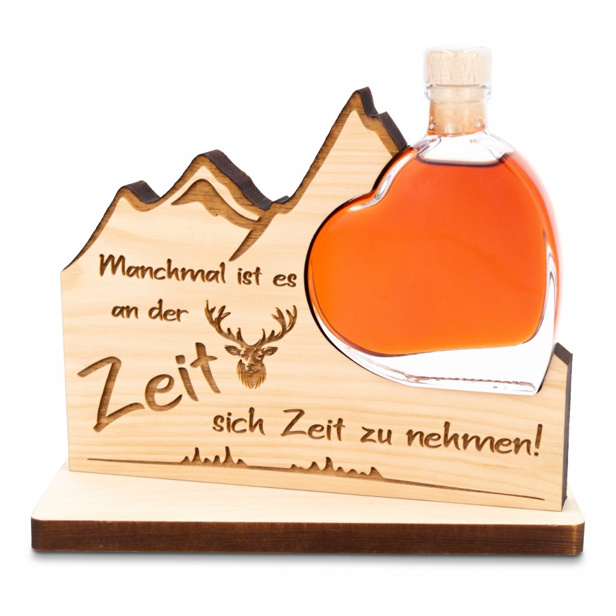 Zirbenberg süßes Zirberl Manchmal Geschenkideen Holzdeko - Lasergravur - Holzgravur - Geschenk
