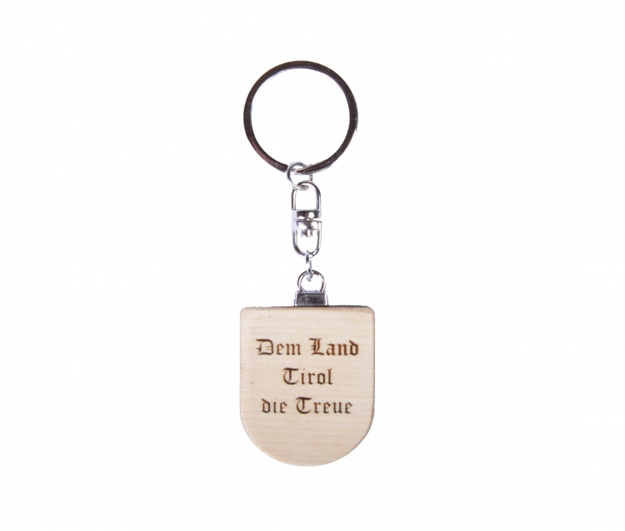 Schlüsselanhänger Dem Land Tirol die Treue Zirbendeko Holzdeko - Lasergravur - Holzgravur - Geschenk