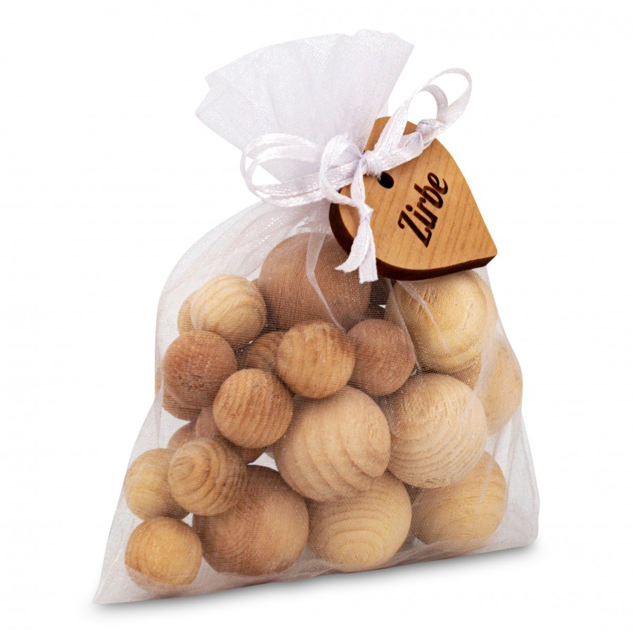 Zirbenkügelchen 30er Set Wohnen Holzdeko - Lasergravur - Holzgravur - Geschenk