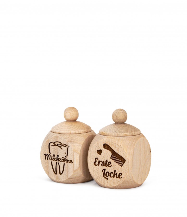 Ahornholz Dosen Set Geschenkideen Holzdeko - Lasergravur - Holzgravur - Geschenk