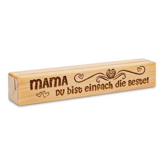 Fotoaufsteller Mama Geschenkideen Holzdeko - Lasergravur - Holzgravur - Geschenk