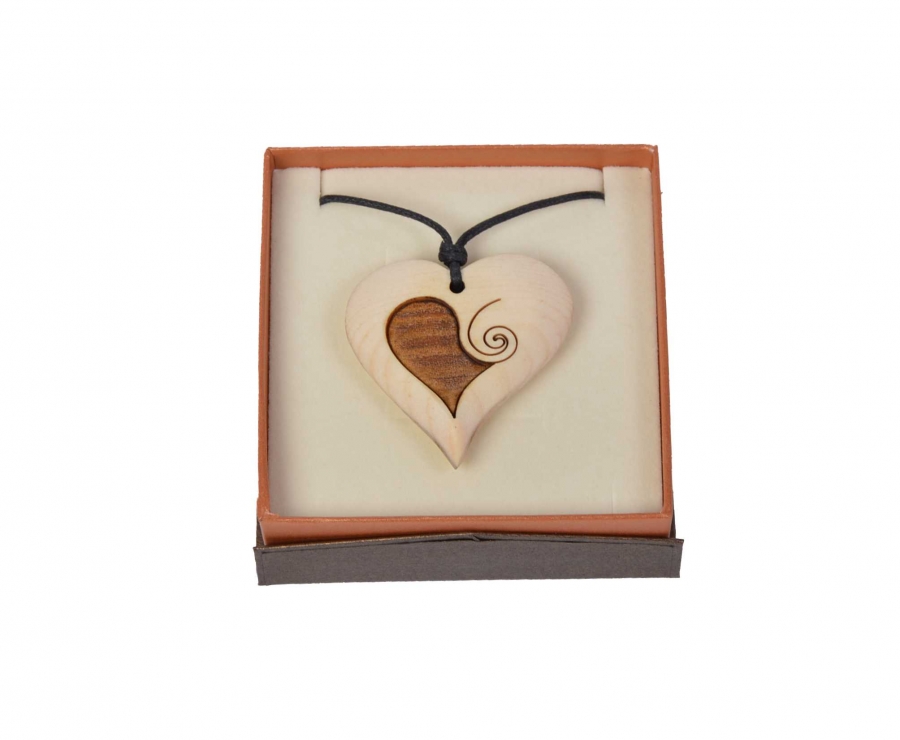 Zirben Kette Ornament Schmuck Holzdeko - Lasergravur - Holzgravur - Geschenk