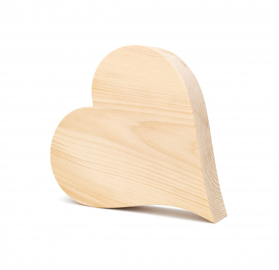Zirbenherz 20cm OHNE Äste Zirbenherzen Holzdeko - Lasergravur - Holzgravur - Geschenk