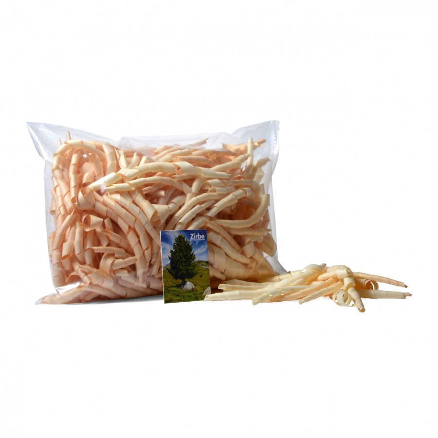 Handgehobelte Zirbenlocken 150g Zirbendüfte Holzdeko - Lasergravur - Holzgravur - Geschenk