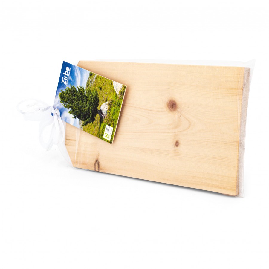 Zirbenjausenbrett Naturbelassen Wohnen Holzdeko - Lasergravur - Holzgravur - Geschenk