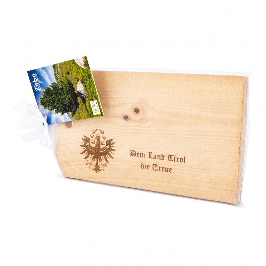 Zirbenjausenbrett Dem Land Tirol Wohnen Holzdeko - Lasergravur - Holzgravur - Geschenk