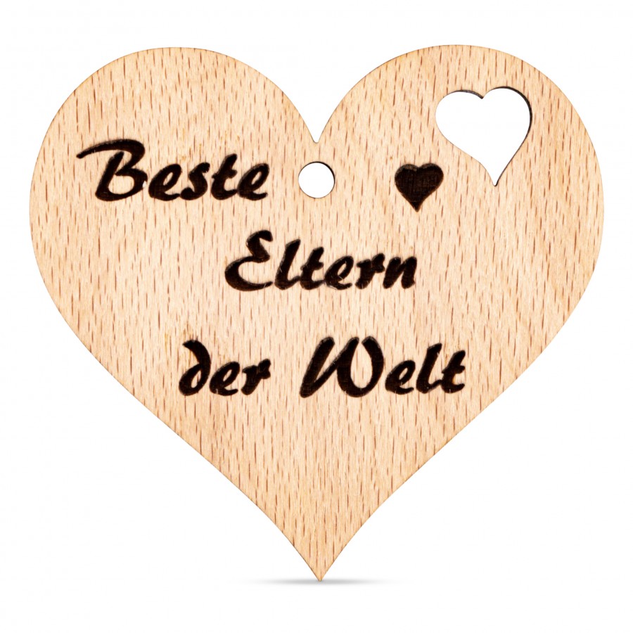 Beste Eltern der Welt Holzanhänger Holzdeko - Lasergravur - Holzgravur - Geschenk