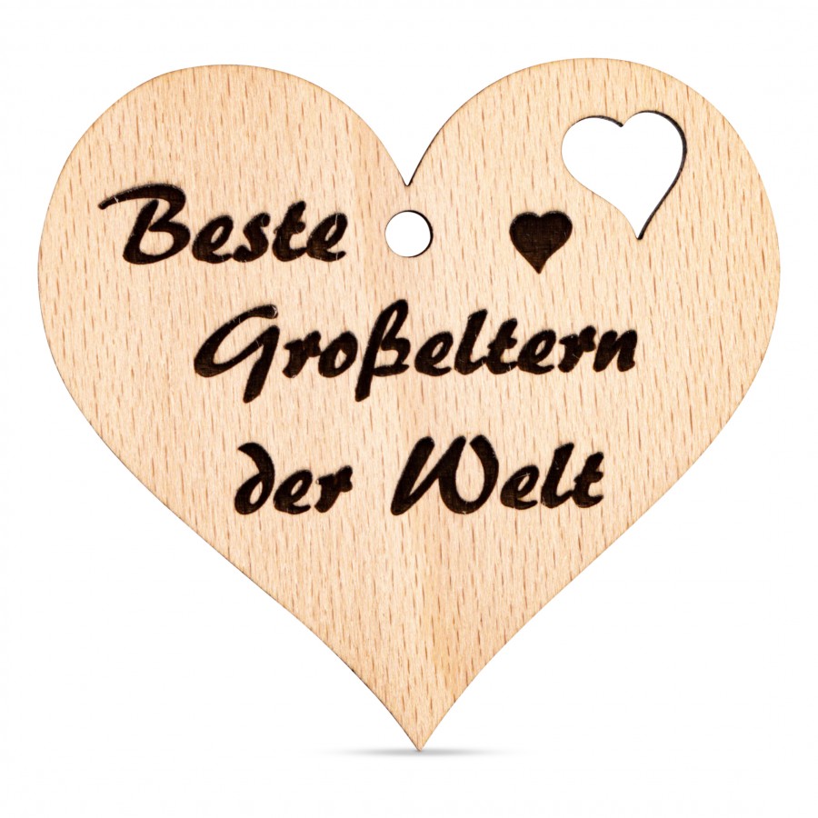 Beste Großeltern der Welt Holzanhänger Holzdeko - Lasergravur - Holzgravur - Geschenk