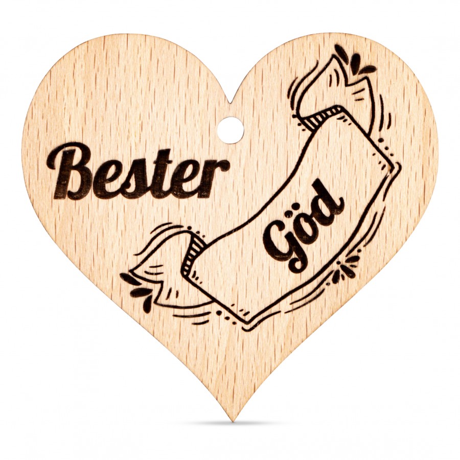 Bester Göd Holzanhänger Holzdeko - Lasergravur - Holzgravur - Geschenk
