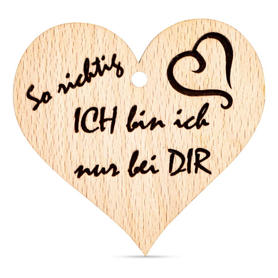 So richtig Ich Holzanhänger Holzdeko - Lasergravur - Holzgravur - Geschenk
