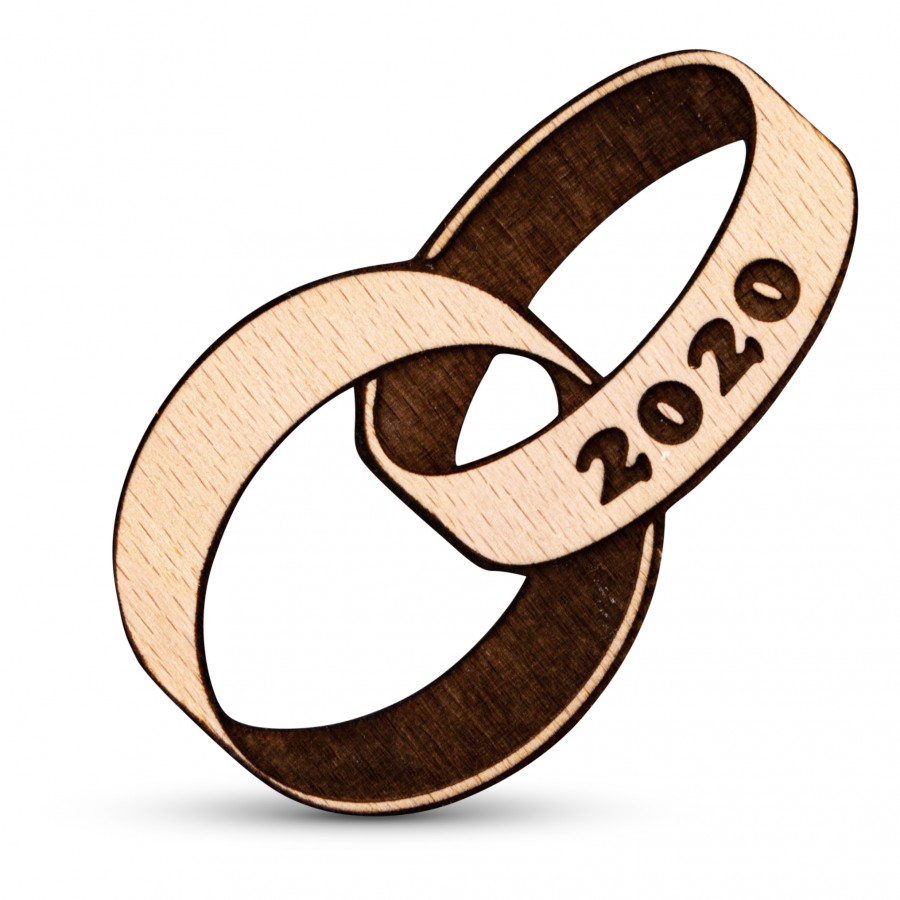 Ringe mit Jahreszahl Holzanhänger Holzdeko - Lasergravur - Holzgravur - Geschenk