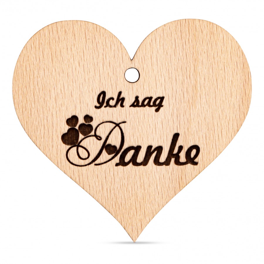 Ich sag Danke Holzanhänger Holzdeko - Lasergravur - Holzgravur - Geschenk