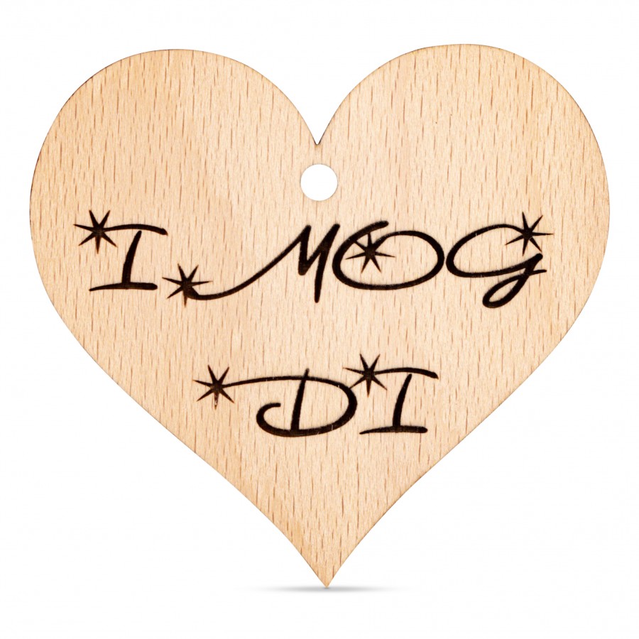 I mog Di Holzanhänger Holzdeko - Lasergravur - Holzgravur - Geschenk