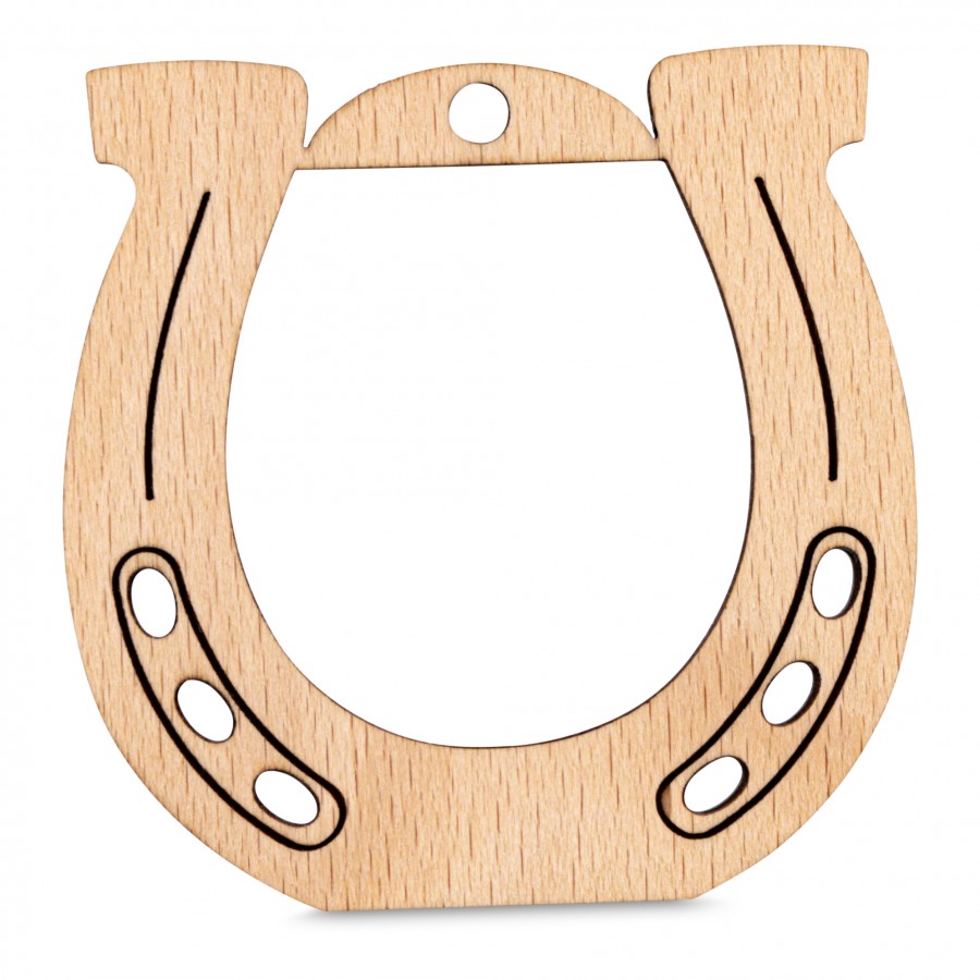 Hufeisen Holzanhänger Holzdeko - Lasergravur - Holzgravur - Geschenk