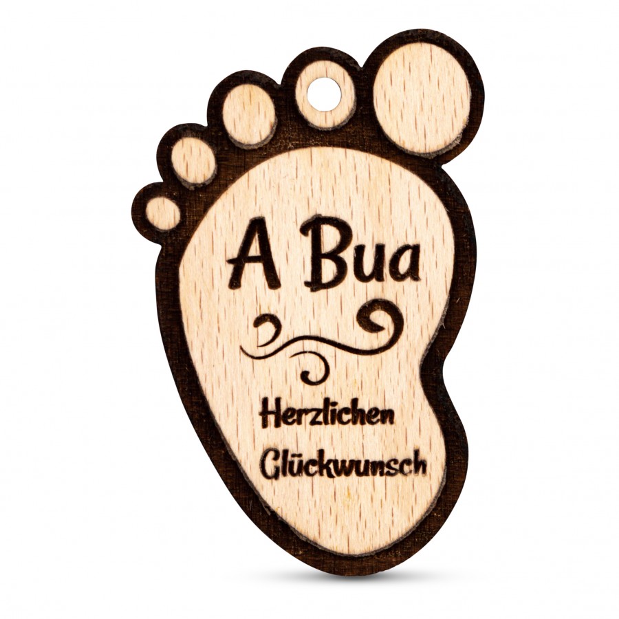 Anhänger A Bua Geschenkideen Holzdeko - Lasergravur - Holzgravur - Geschenk