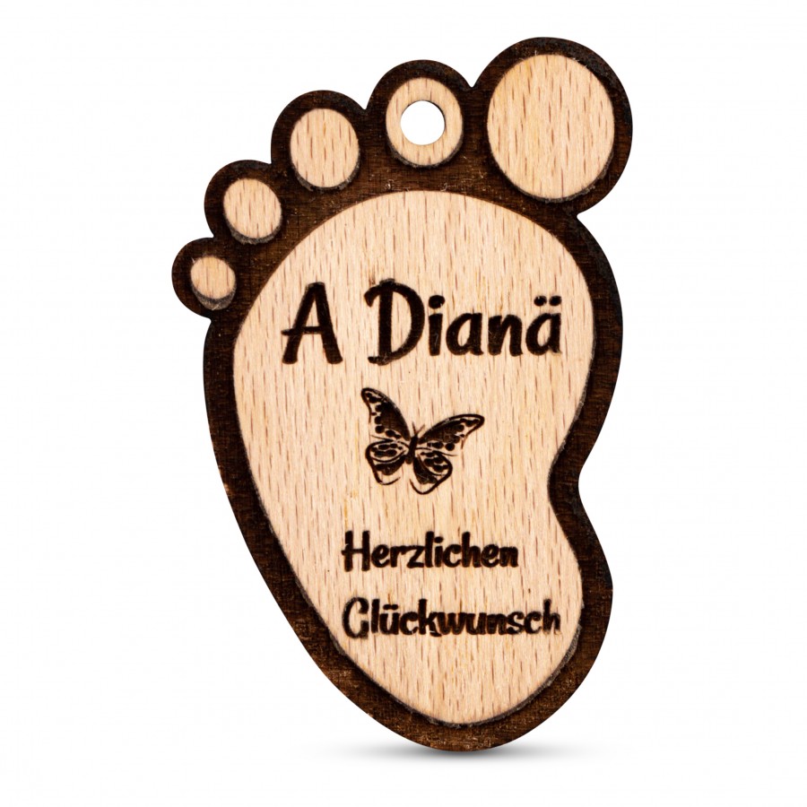Anhänger A Dianä Geschenkideen Holzdeko - Lasergravur - Holzgravur - Geschenk