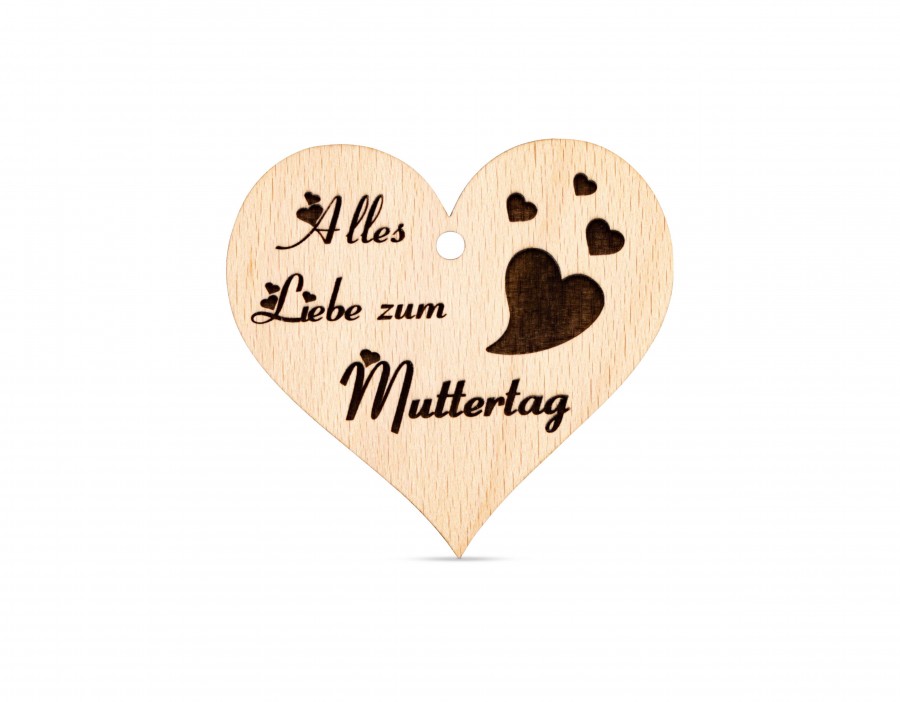 Geschenksanhänger Muttertag Geschenkideen Holzdeko - Lasergravur - Holzgravur - Geschenk