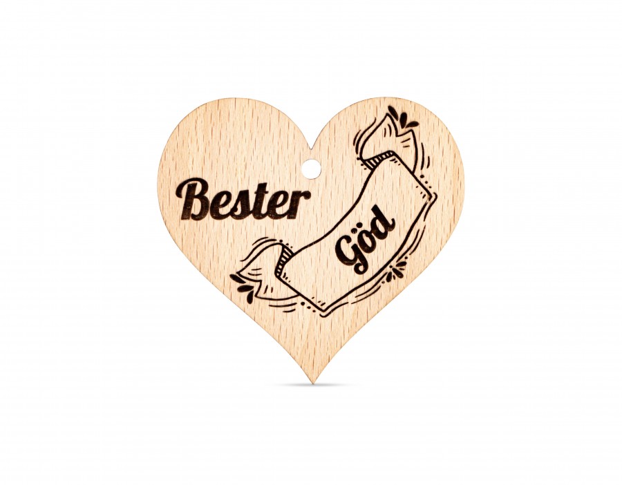 Anhänger Bester Göd Geschenkideen Holzdeko - Lasergravur - Holzgravur - Geschenk