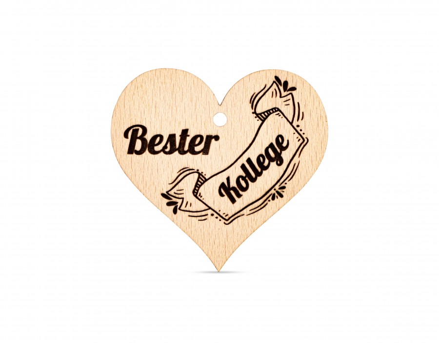 Anhänger Bester Kollege Geschenkideen Holzdeko - Lasergravur - Holzgravur - Geschenk
